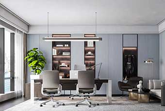 玉溪轻奢风格-书房