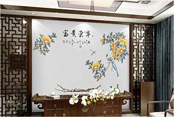 玉溪森佰汇航空纤维墙咔（富贵荣华）