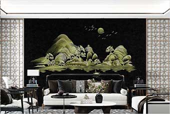 玉溪森佰汇航空纤维墙咔(湖光山色)