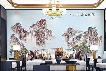 玉溪森佰汇航空纤维墙咔（鸿运当头）